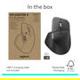 Logitech Ratón MX Master 4 for Business Graphite, Inalámbrico 2.4GHz/Bluetooth, Versión Empresarial