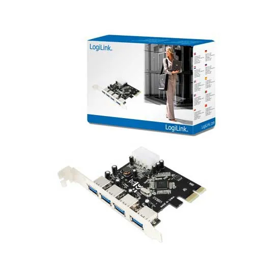 LogiLink PC0057A Tarjeta de expansión de 4 puertos USB 3.2 Gen 1 PCIe LogiLink PC0057A Tarjeta de expansión de 4 puertos USB 3.2 Gen 1 PCIe