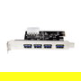 LogiLink Tarjeta PCIe USB 3.0 de 4 Puertos PC0057A, 5 Gbps Interna para PC