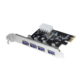 LogiLink PC0057A Tarjeta PCI Express 4 Puertos USB 3.0 (3.1 Gen 1/3.2 Gen 1) 5 Gbps VIA VL805 para PC Interna