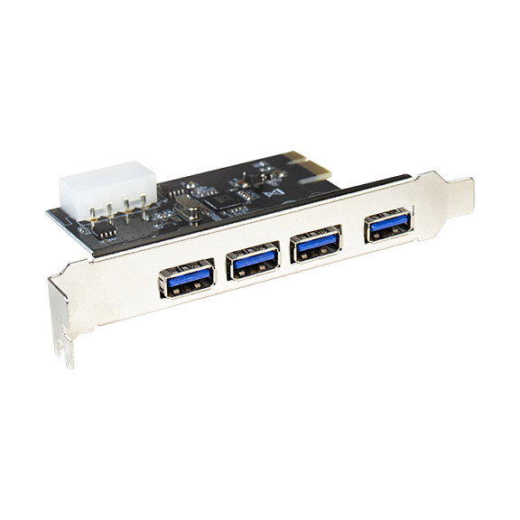 LogiLink Tarjeta PCIe USB 3.0 de 4 Puertos PC0057A, 5 Gbps Interna para PC LogiLink Tarjeta PCIe USB 3.0 de 4 Puertos PC0057A, 5 Gbps Interna para PC