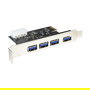 LogiLink Tarjeta PCIe USB 3.0 de 4 Puertos PC0057A, 5 Gbps Interna para PC