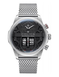 Police Rotorcrom Black Dial SS Mesh Rotor PEWJG0006504