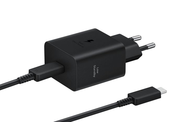 Samsung Adaptador de carga rápida 45W con cable USB-C, EP-T4511XBEGEU, Negro