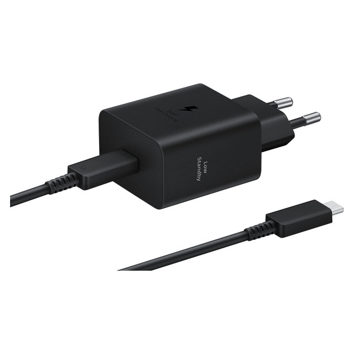 Samsung Adaptador de carga rápida 45W con cable USB-C, EP-T4511XBEGEU, Negro