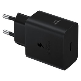 Samsung Adaptador de Carga Rápida 45W EP-T4511 Power Delivery 3.0 con Cable USB-C 1.8m Negro, para Galaxy S24/S23/Note/Tab Z Fold/Flip/A/M Series