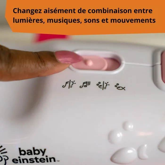 Baby Einstein Luz de noche para bebé - Sueños marinos rosas, BAB0074451174283 - Luz, sonido, música y sonidos relajantes del océano