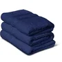 Lovely Home Juego de 3 Toallas 50x100 cm Azul Marino