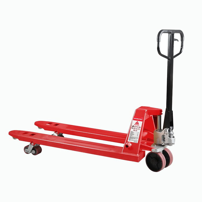 Workpro Carretilla transpaleta manual de 2,5 t, roja, 1150 x 550 mm Workpro Carretilla transpaleta manual de 2,5 t, roja, 1150 x 550 mm