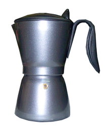 Cafetera de aluminio super para 4 tazas de vitro