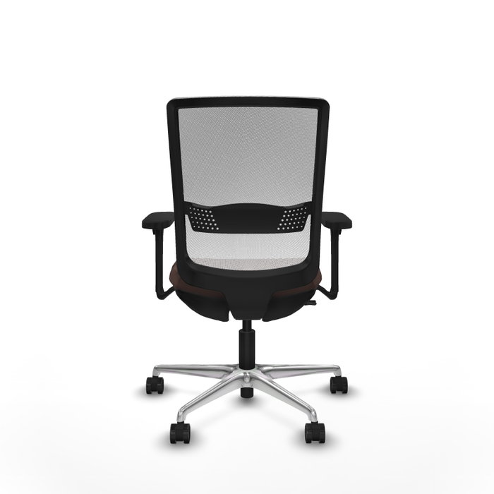PIQUERAS Y CRESPO Silla de oficina Haches con mecanismo Sincro/Traslack Marrón y Blanco