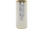 DKD Home Decor Paraguero Romantico Blanco Dorado 22 x 46 x 22 cm (2 Unidades)
