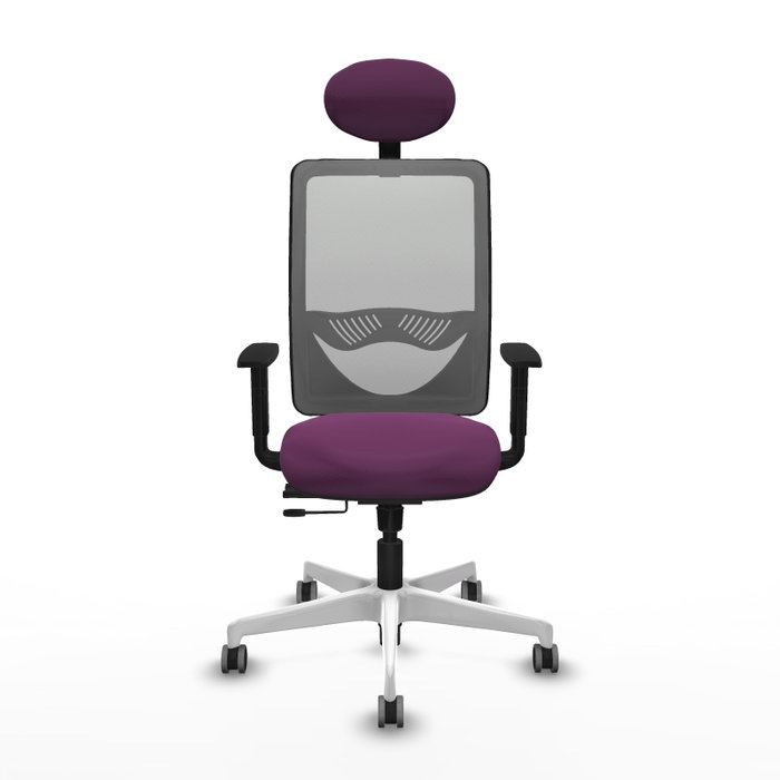 PIQUERAS Y CRESPO Silla de oficina Zulema con mecanismo Sincro/Traslack, Morado y Gris PIQUERAS Y CRESPO Silla de oficina Zulema con mecanismo Sincro/Traslack, Morado y Gris