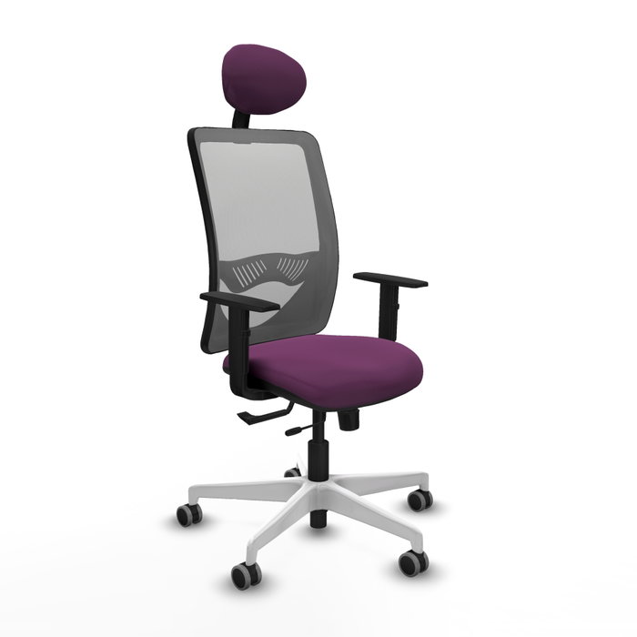 PIQUERAS Y CRESPO Silla de oficina Zulema con mecanismo Sincro/Traslack, Morado y Gris PIQUERAS Y CRESPO Silla de oficina Zulema con mecanismo Sincro/Traslack, Morado y Gris