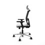 PIQUERAS Y CRESPO Silla de oficina Yunquera con mecanismo Sincro/Traslack Blanco y Negro