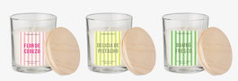 DKD Home Decor Set de 6 Velas de Cera de Soja Summer Vibes