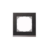 MERTEN M-Pure MEG4010-3669 Marco Decorativo 1 Puesto Schiefer/alumin
