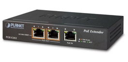 Planet POE-E202 1-Port PoE+ to 2-Port Gigabit PoE Extender - Extiende PoE Hasta 200m