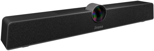 Iiyama UC CAM120ULB-1 Cámara Web con Altavoz, 4K UHD 12MP, Ángulo 120°, Zoom Digital 5X, Altavoz 8W, Cancelación de Ruido, USB-C/A, Montaje Incluido, Negro