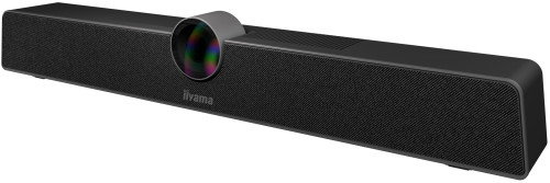 Iiyama UC CAM120ULB-1 Cámara Web con Altavoz, 4K UHD 12MP, Ángulo 120°, Zoom Digital 5X, Altavoz 8W, Cancelación de Ruido, USB-C/A, Montaje Incluido, Negro