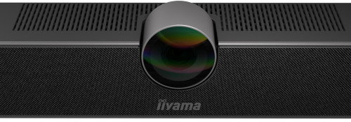 Iiyama UC CAM120ULB-1 Cámara Web con Altavoz, 4K UHD 12MP, Ángulo 120°, Zoom Digital 5X, Altavoz 8W, Cancelación de Ruido, USB-C/A, Montaje Incluido, Negro