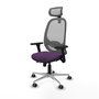 PIQUERAS Y CRESPO Silla de oficina Cilanco con mecanismo Sincro/Traslack Morado y Gris