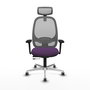 PIQUERAS Y CRESPO Silla de oficina Cilanco con mecanismo Sincro/Traslack Morado y Gris