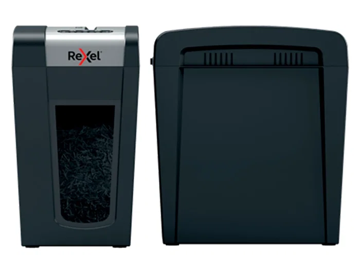 Rexel MC6-SL Destructora de Documentos Microcorte Capacidad 6 Hojas Grapas Clips Tarjetas y CD Papelera 18L