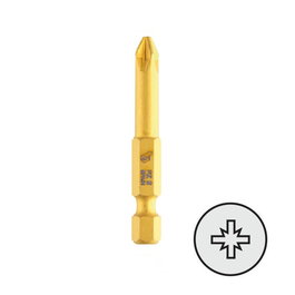 DUVER Punta Atornillar Mango 1/4'' Titanium PZ1 50Mm