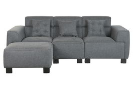 DKD Home Decor Sofá Moderno Gris Oscuro 231 x 170 x 82 cm