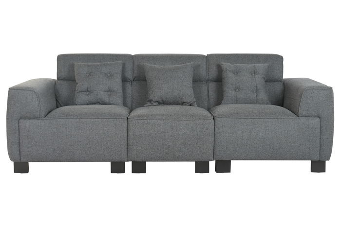 DKD Home Decor Sofá Moderno Gris Oscuro 231 x 170 x 82 cm