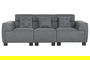 DKD Home Decor Sofá Moderno Gris Oscuro 231 x 170 x 82 cm