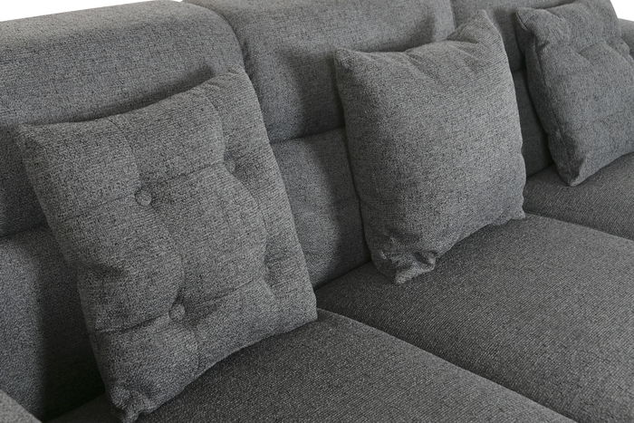 DKD Home Decor Sofá Moderno Gris Oscuro 231 x 170 x 82 cm