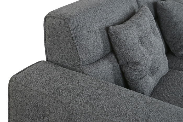 DKD Home Decor Sofá Moderno Gris Oscuro 231 x 170 x 82 cm