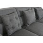 DKD Home Decor Sofá Modular Gris Oscuro