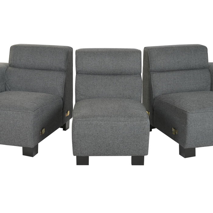 DKD Home Decor Sofá Modular Gris Oscuro DKD Home Decor Sofá Modular Gris Oscuro