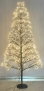 DKD Home Decor Árbol LED Metal 40x40x120 Luz Cálida Negro