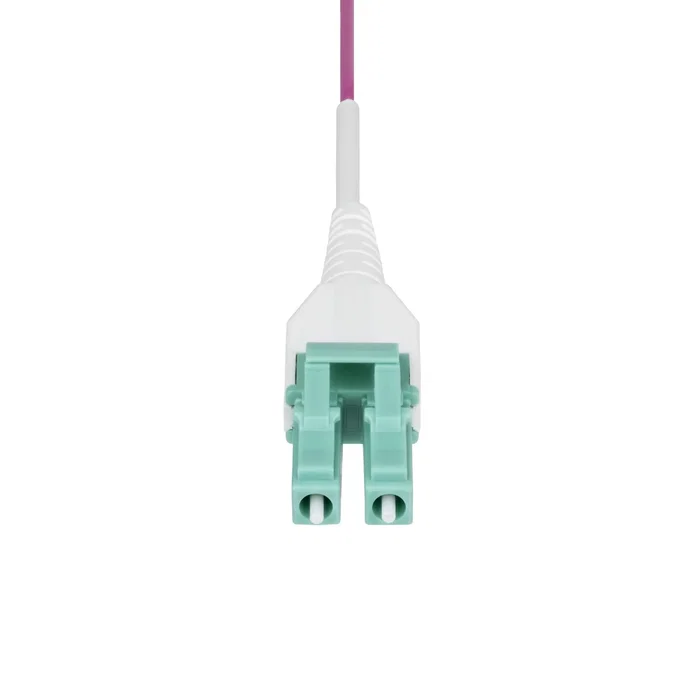 StarTech.com Cable de Fibra Óptica OM4 Multimodo OM4RLCLC15M - LC-LC Duplex Violeta Érica, 15 Metros, Compatible 1/10/40/100Gbps, OFNR Riser