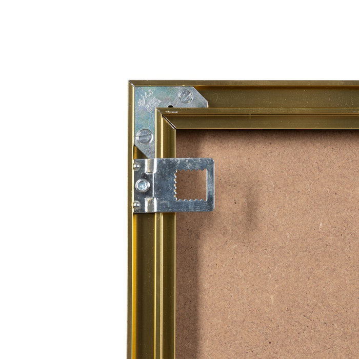 Espejo Dorado Aluminio Decoración 60 X 80 cm