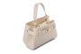 Vince Camuto Bolso de Mano Crema, Bolso Elegante de Cuero de Polivinilo, 20x11x15 cm