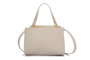 Vince Camuto Bolso de Mano Crema, Bolso Elegante de Cuero de Polivinilo, 20x11x15 cm