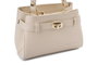 Vince Camuto Bolso de Mano Crema, Bolso Elegante de Cuero de Polivinilo, 20x11x15 cm