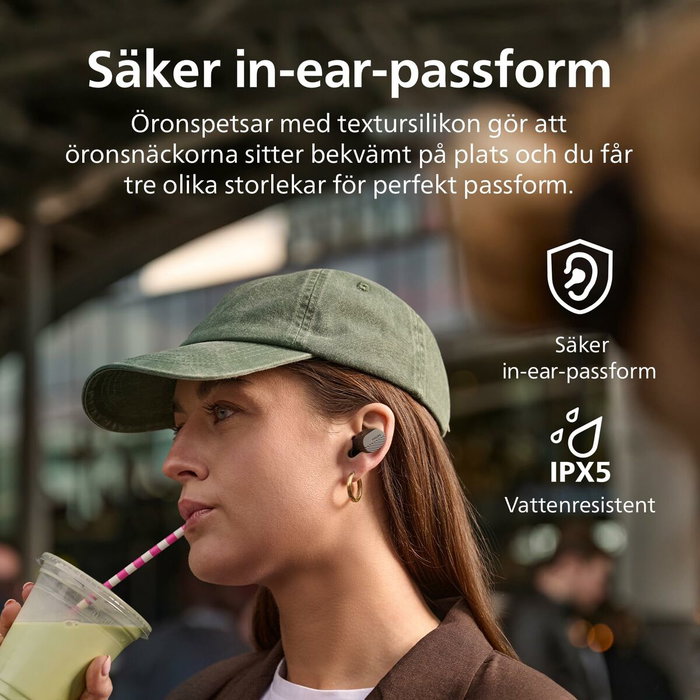 Auriculares Philips TAT5000BK/00 Negro