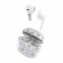 TNB Auriculares inalámbricos colección FLOR blanco y morado