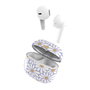 TNB Auriculares inalámbricos colección FLOR blanco y morado