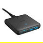 Anker 543 PowerPort Atom III Cargador 65W 4 Puertos GaN 1x USB-C 45W 1x USB-C 20W 2x USB-A Negro