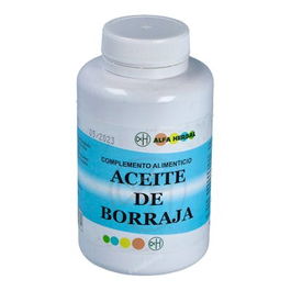 ALFA HERBAL Aceite De Borraja 200 Perlas Complemento Rico En Omega 6 Para La Mujer