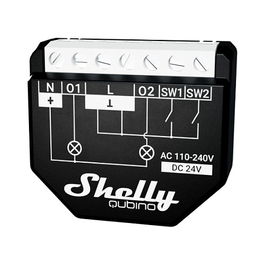 Shelly Wave 2PM Relais max. 16A 2 Canales Unterputz con Función de Medición