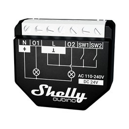 Shelly Qubino WAVE 2PM Interruptor Inteligente 16A 2 Canales