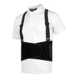 Juba Faja Lumbar con Tirantes de Diseño Simple, Ajuste con Velcro y Elástica - Talla M